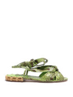 Sandali in pelle stampa pitone