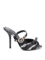 Sandali in raffia jacquard Lori