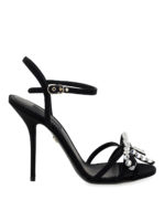 Sandali in gros grain e strass