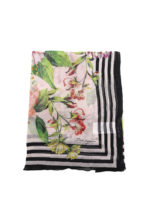 Sciarpa in seta con stampa floreale