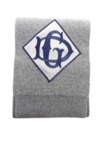 Sciarpa in lana con logo ricamato