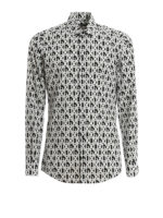 Camicia in popeline stampa DG