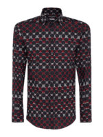 Camicia fit gold stampata