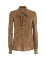 Camicia con logo DG jacquard