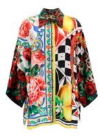 Camicia con motivo Patchwork