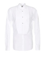 Camicia in popeline con plastron