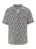 Camicia a mezze maniche con stampe