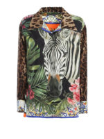 Camicia con stampa tropicale