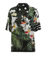 Camicia a maniche corte in seta tropicale