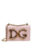 Borsa DG Girls in nappa rosa