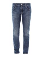 Jeans skinny in denim sfumato