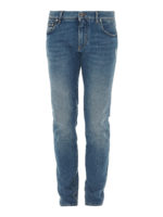 Jeans skinny con piccole abrasioni