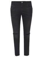 Jeans nero con strappi