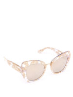 Occhiali da sole in acetato e vero pizzo