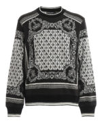 Felpa in jersey di cotone con stampa Bandana