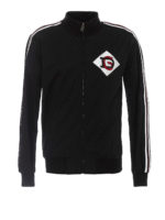 Felpa con zip e patch DG