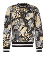 Felpa con stampa Stelle e Leopardo