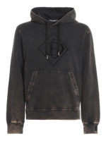 Felpa effetto sbiadito con logo