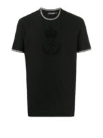 T-shirt con stampa DG e Corona