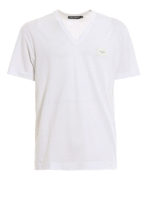 T-shirt con placca logo