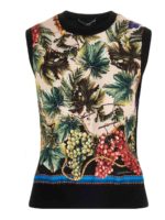 Top smanicato stampa Uva