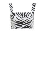 Top corto zebrato