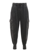 Pantaloni della tuta in cotone slavato