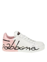Sneaker Portofino bianche e rosa