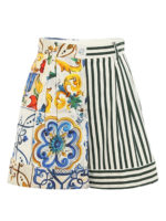 Shorts con motivo patchwork