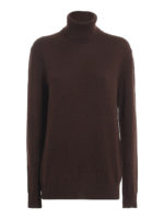 Pull a collo alto in cashmere