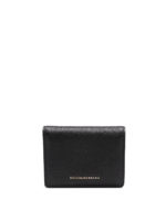 Portafoglio bifold in pelle a grana nero