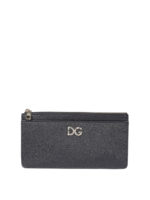 Portafoglio con logo in cristalli