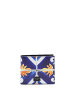 Portafoglio bifold stampa maiolica