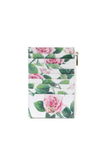 Portacarte con stampa rose