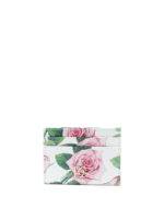 Porta carte con stampa rose