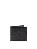 Portafoglio in pelle con logo gommato