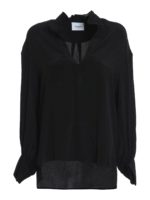 Blusa in crepe misto seta