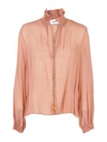 Blusa con dettaglio nappine