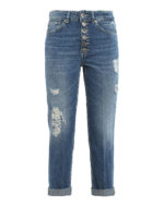 Jeans crop Koons effetto consumato