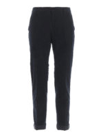 Pantaloni Gaubert blu in velluto a costine