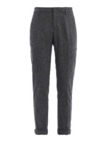 Pantaloni Gaubert grigio scuro spigati