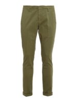 Pantaloni Gaubert verdi in gabardina