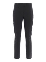 Pantaloni Perfect neri in misto lana