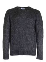 Pullover nero e grigio con logo