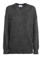 Maglione girocollo in misto lana con lurex