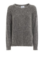 Girocollo in lana e mohair melange