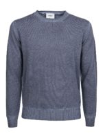 Maglione girocollo in lana melange