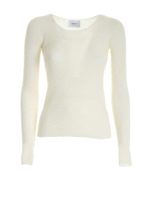 Pullover in lana e cashmere color crema