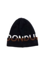 Cappello blu con logo bianco e marrone