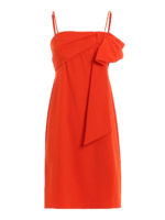 Mini abito stretch con fiocco